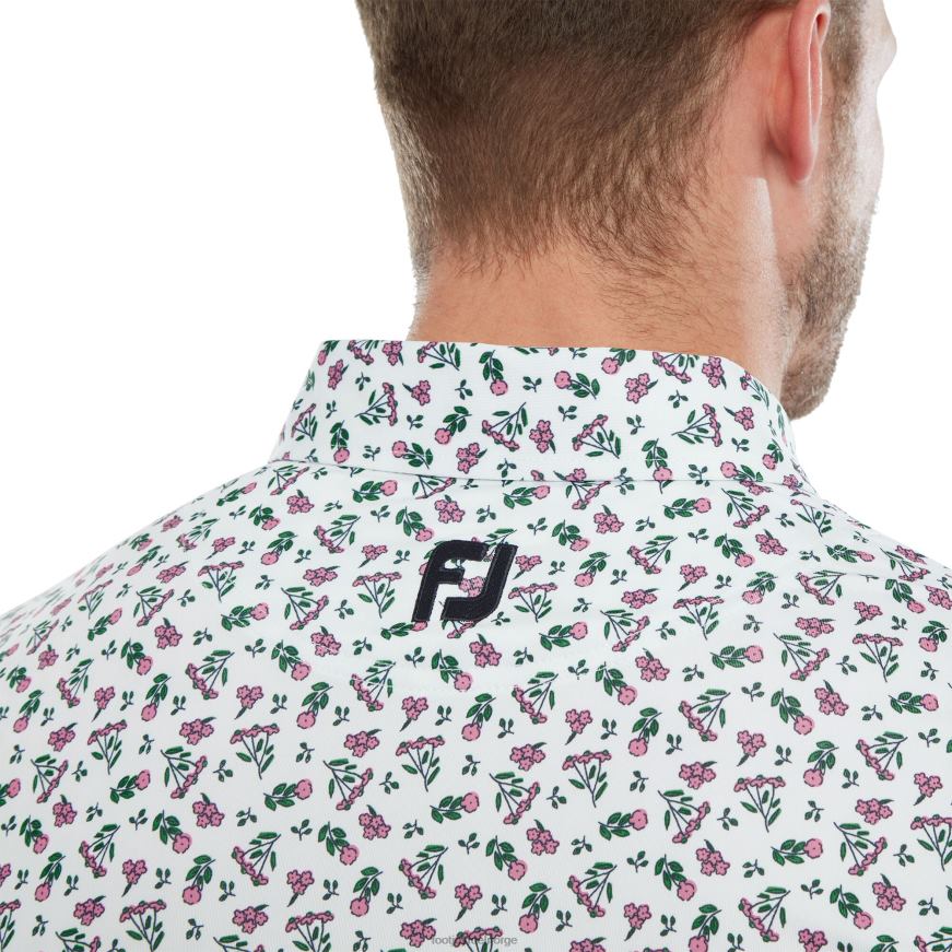 hvit-vannmelon-sjøgrønn mini floral lisle R6P2F884 hvit-vannmelon-sjøgrønn Footjoy