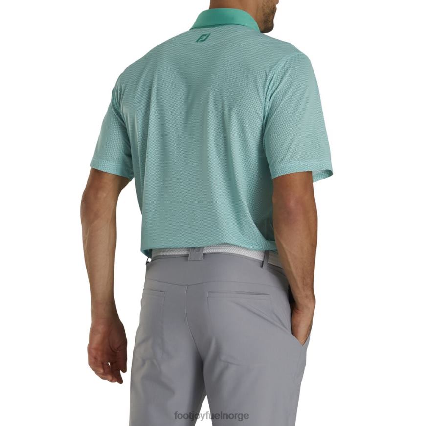 jade-hvit stretch lisle mini rutetrykk R6P2F1928 jade-hvit Footjoy