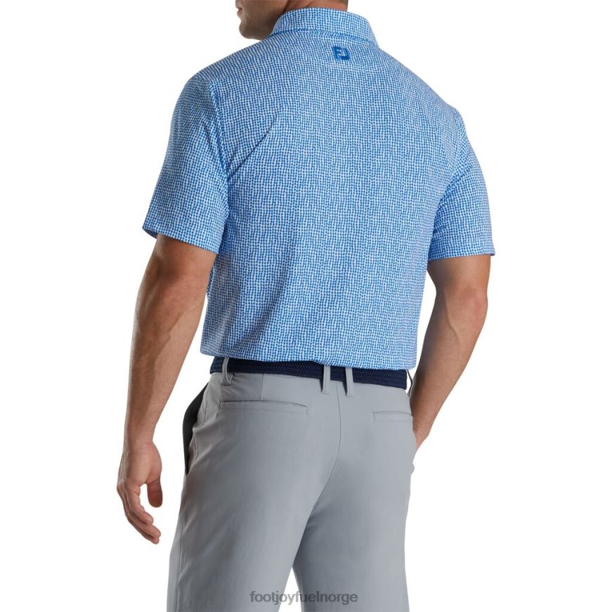kongelig-hvit perlekjedetrykk lisle selvkrage R6P2F1828 kongelig-hvit Footjoy