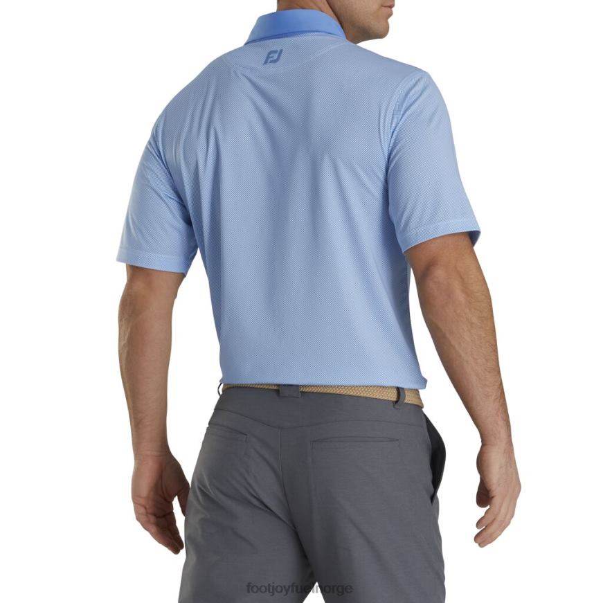 lagune-hvit stretch lisle mini rutete trykk R6P2F1925 lagune-hvit Footjoy