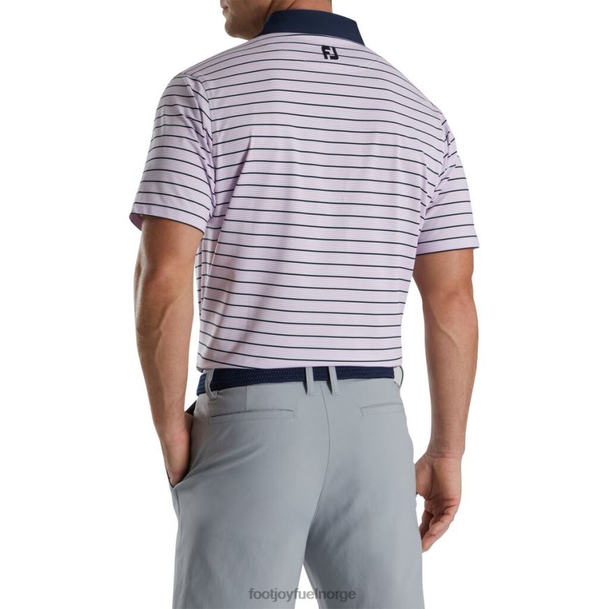 lavendel-hvit-marine aksent stripe lisle self krage R6P2F1831 lavendel-hvit-marine Footjoy