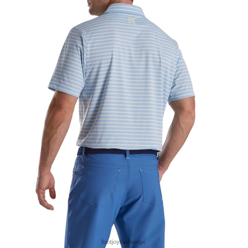 lisle 2 farge stripe self krage sky-mint R6P2F1924 sky-mint Footjoy