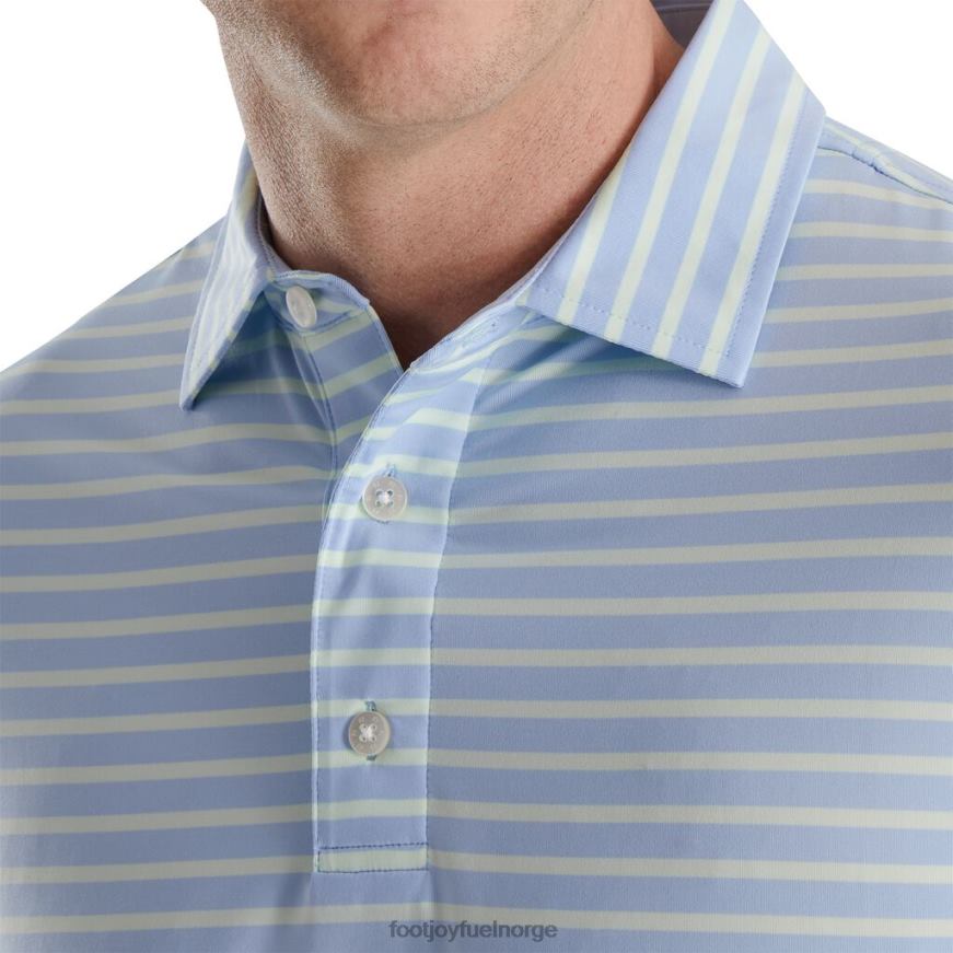 lisle 2 farge stripe self krage sky-mint R6P2F1924 sky-mint Footjoy