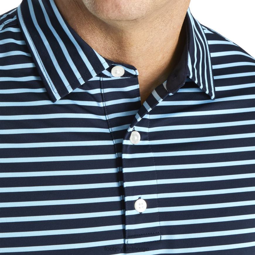 lisle 2-farget stripe selvkrage marine-lyseblå R6P2F1922 marine-lyseblå Footjoy