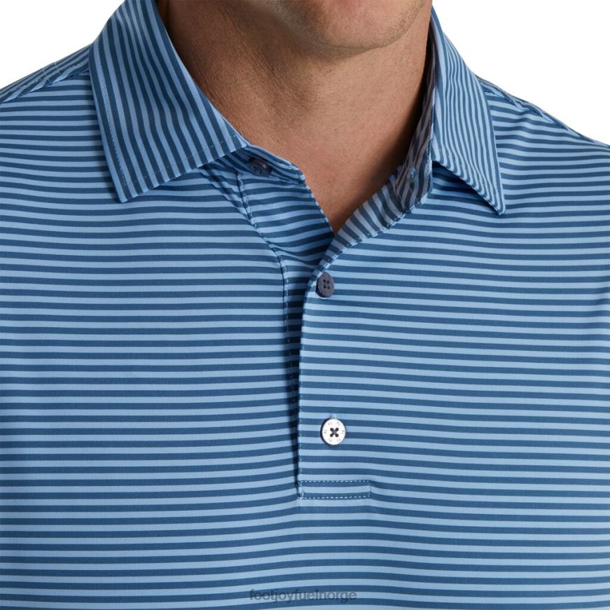 lisle feeder stripe self krage blekk-skumringsblå R6P2F1851 blekk-skumringsblå Footjoy