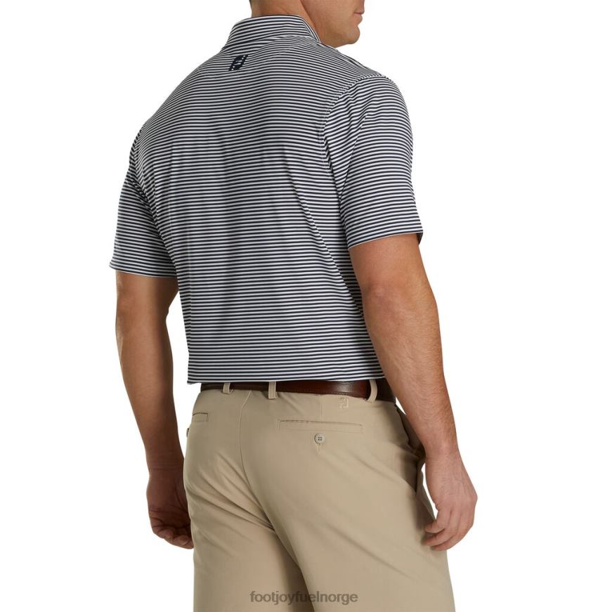 lisle feeder stripe self krage marine-hvit R6P2F2706 marine-hvit Footjoy