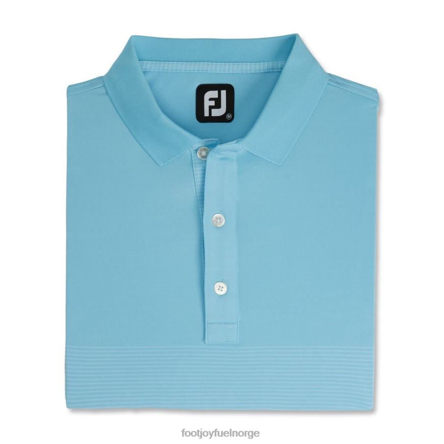 lys blå-hvit lisle konstruert pin stripe selv krage R6P2F1914 lys blå-hvit Footjoy