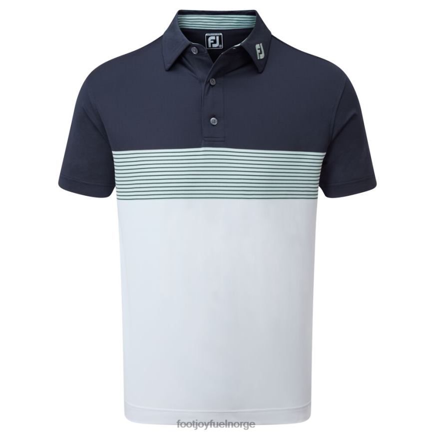 marine-hvit-salvie fargeblokk piké R6P2F125 marine-hvit-salvie Footjoy