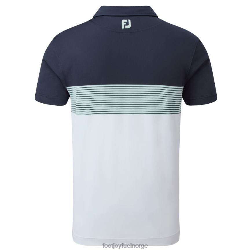 marine-hvit-salvie fargeblokk piké R6P2F125 marine-hvit-salvie Footjoy