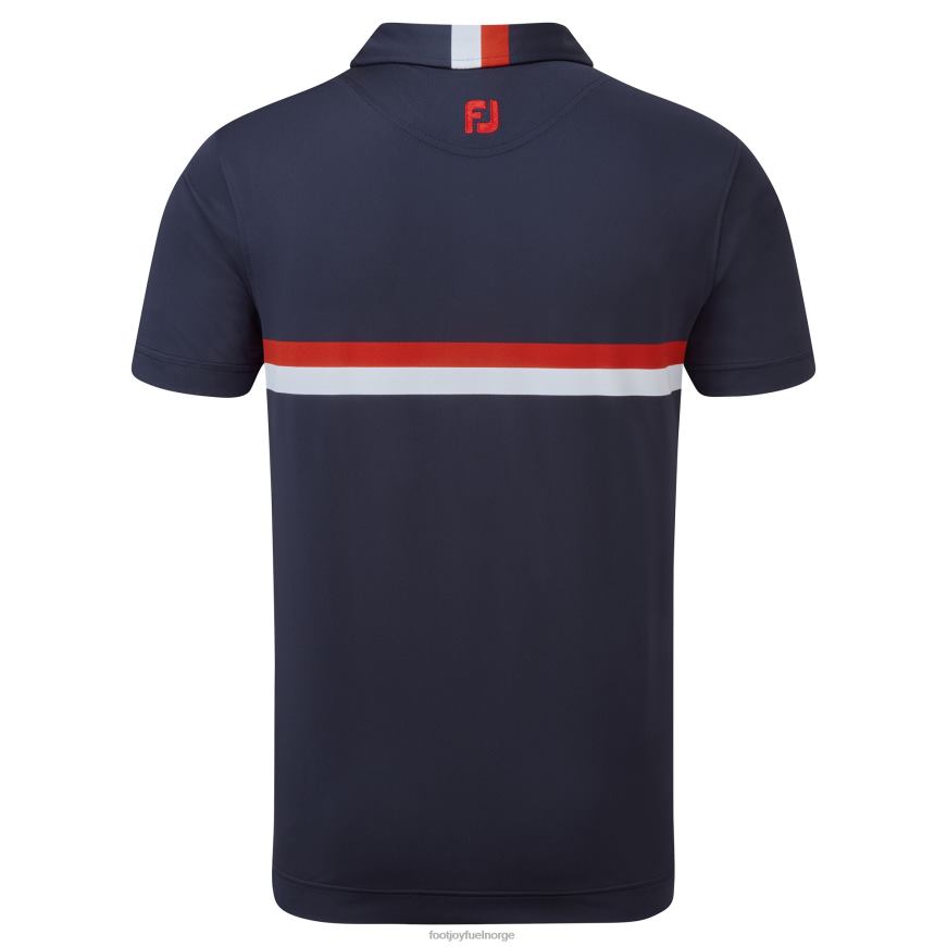 marine-rød-hvit dobbelt brystbånd piké R6P2F953 marine-rød-hvit Footjoy