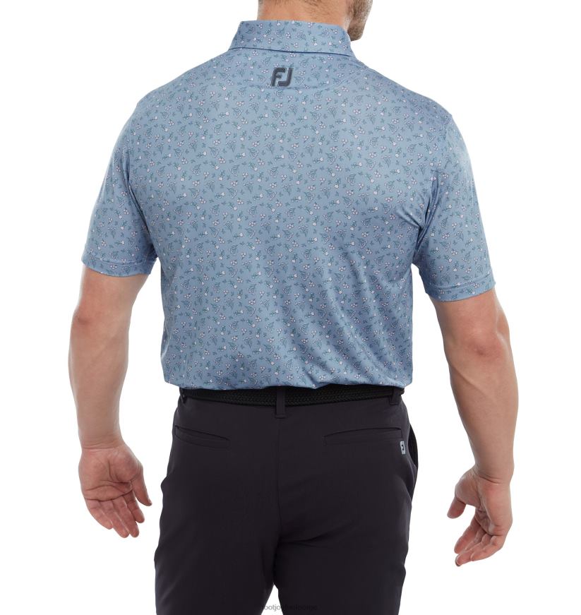 mini floral lisle denim-støvet lilla-asurblå R6P2F883 denim-støvet lilla-asurblå Footjoy