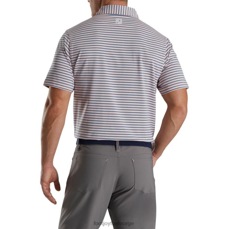 mini regimentstripe lisle selvkrage kvarts rosa-grafitt-hvit R6P2F1809 kvarts rosa-grafitt-hvit Footjoy