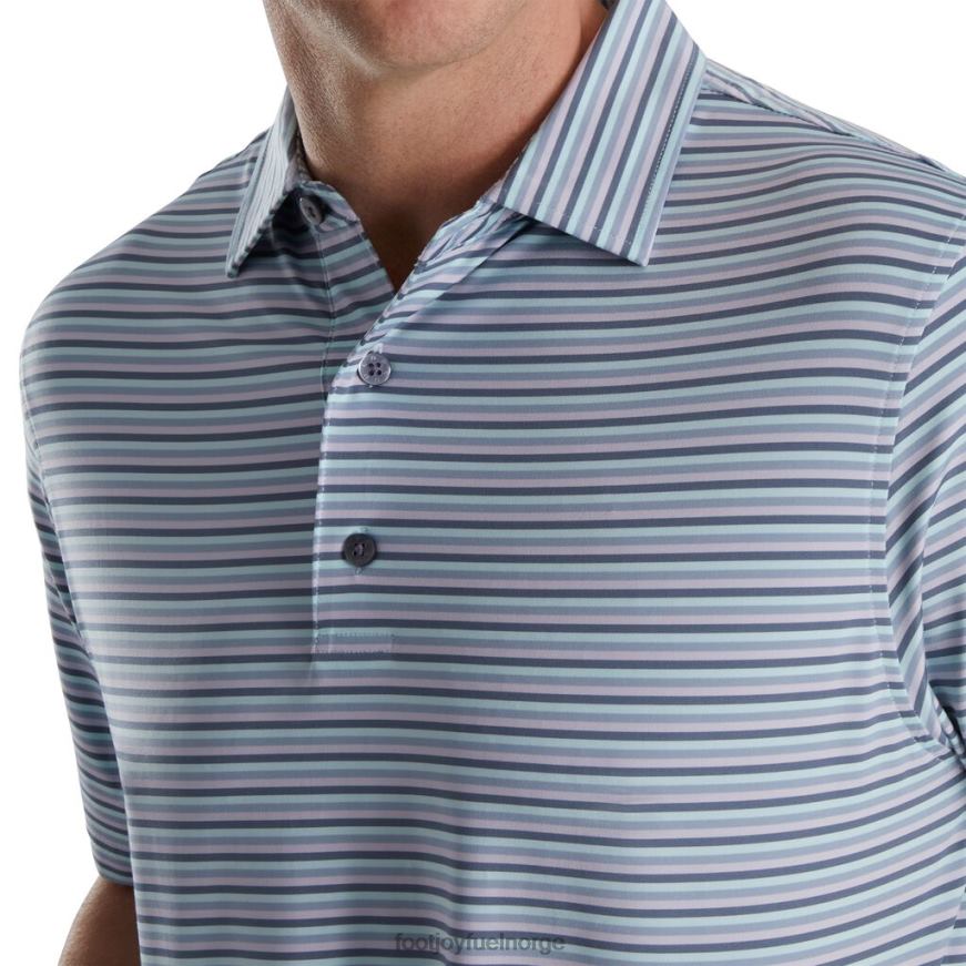 multi stripe lisle self krage asurblå-denim-støvet lilla-blåstein R6P2F1745 asurblå-denim-støvet lilla-blåstein Footjoy