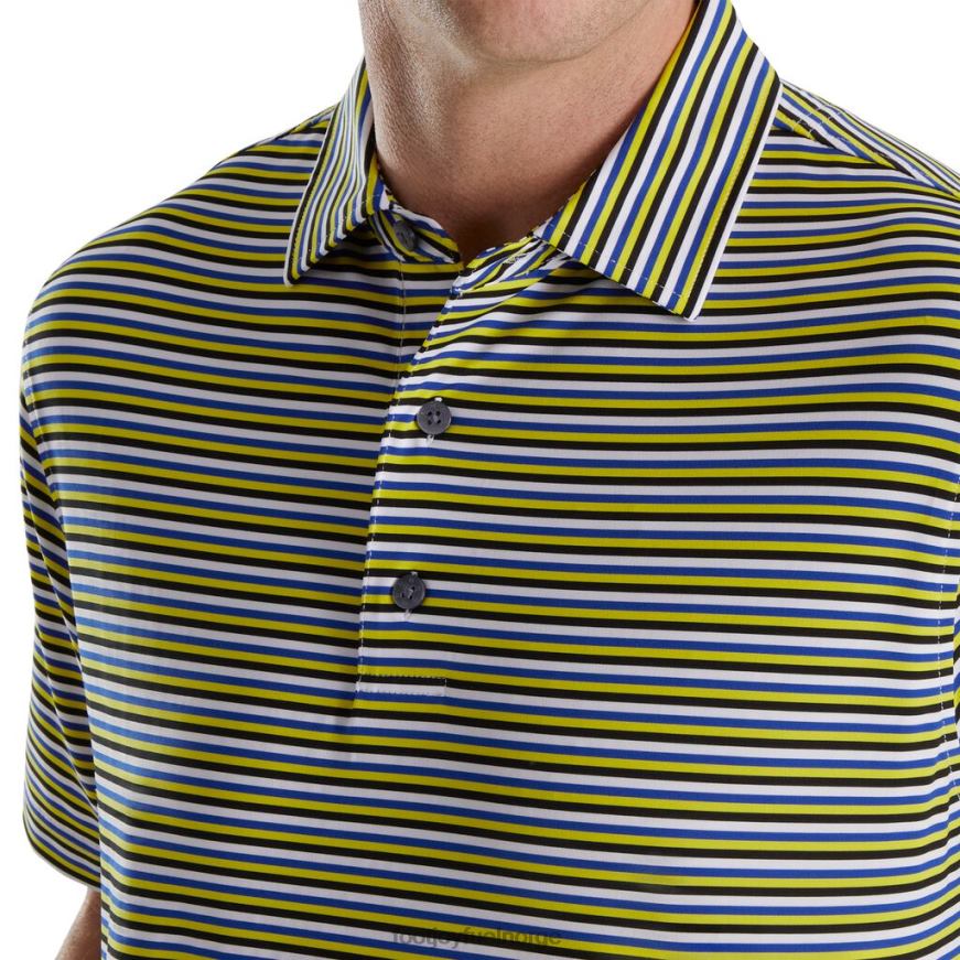 multi stripe lisle self krage hvit-havnøkkel lime-svart R6P2F1746 hvit-havnøkkel lime-svart Footjoy