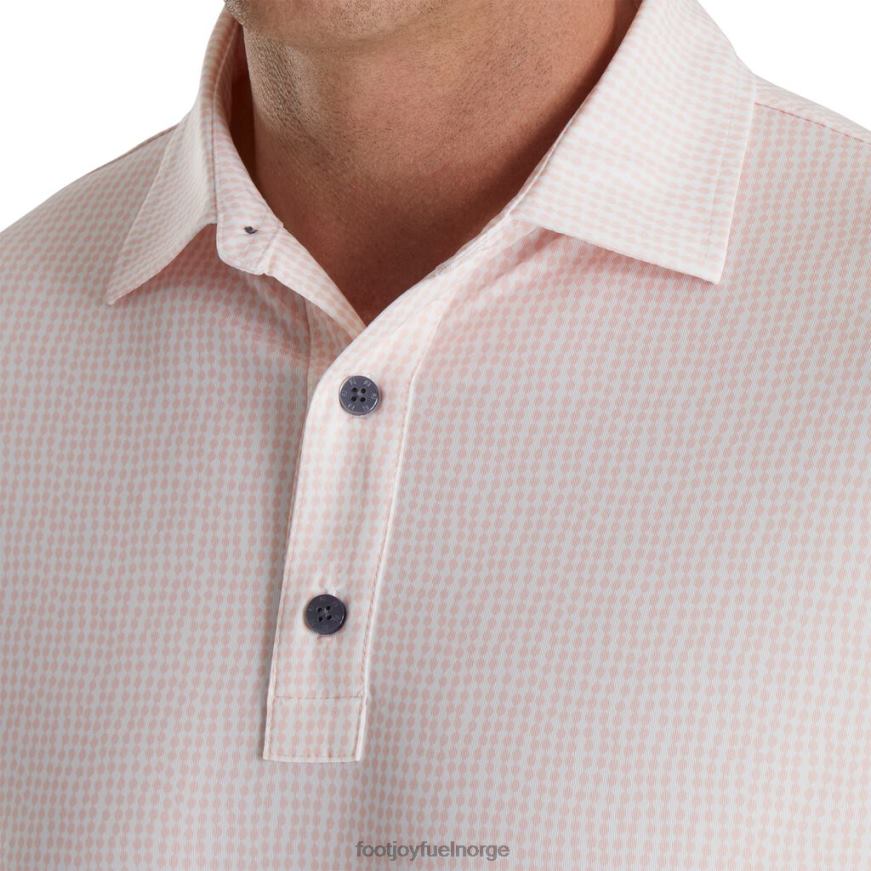 perle kjede print lisle self krage quartz rosa-hvit R6P2F1829 kvarts rosa-hvitt Footjoy