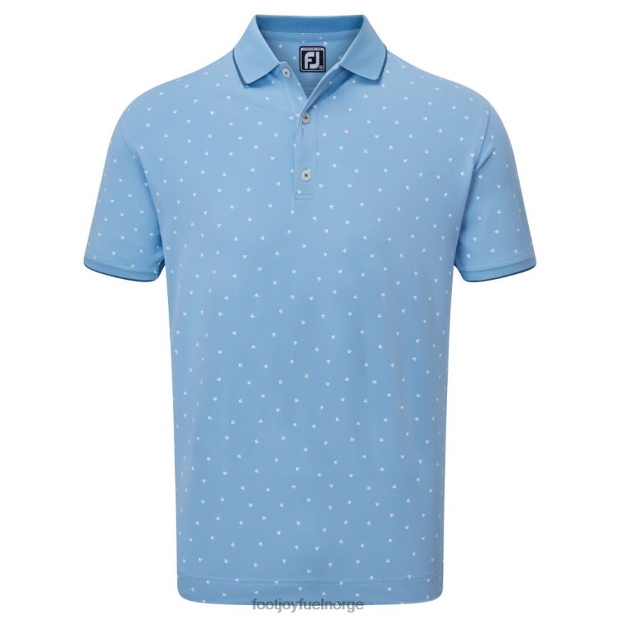 push play print pique blå-hvit R6P2F118 blå hvit Footjoy