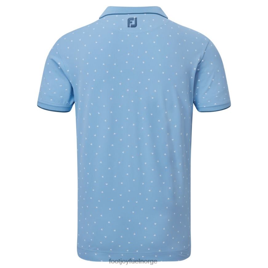 push play print pique blå-hvit R6P2F118 blå hvit Footjoy
