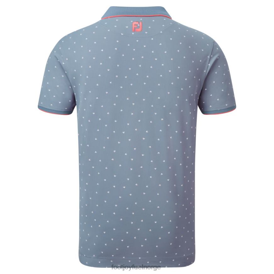 push play print pique gråhvit R6P2F931 grå-hvit Footjoy