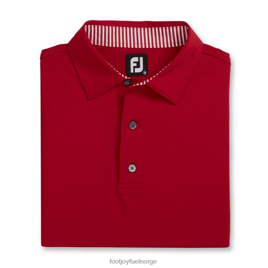 rød solid lisle self krage R6P2F2702 rød Footjoy