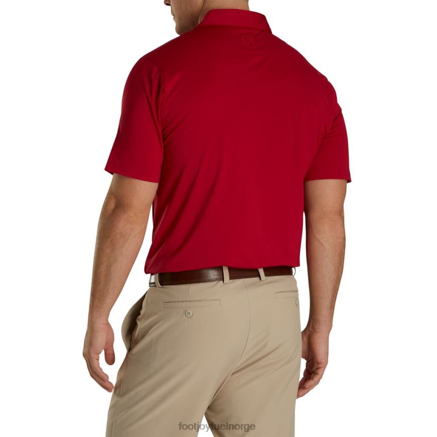 rød solid lisle self krage R6P2F2702 rød Footjoy