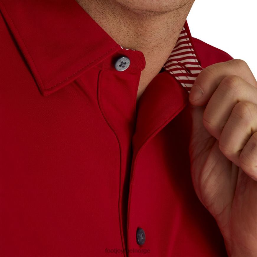rød solid lisle self krage R6P2F2702 rød Footjoy