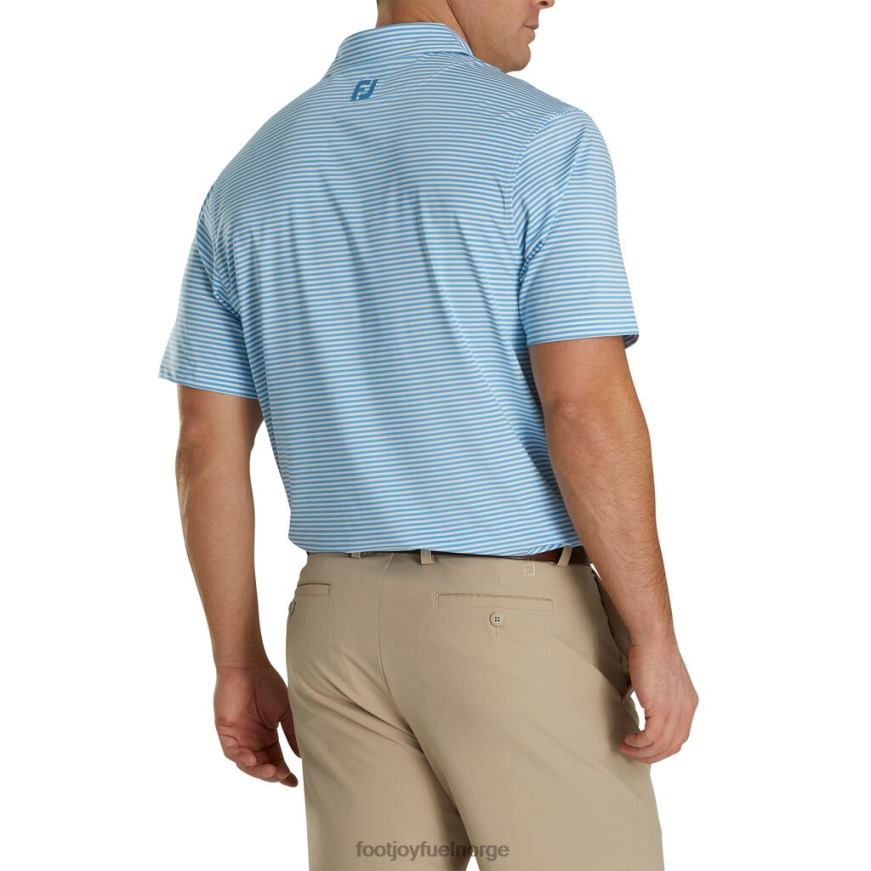 rev blå-hvit lisle feeder stripe selv krage R6P2F2703 rev blå-hvitt Footjoy