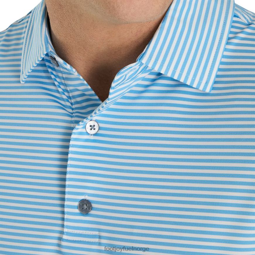 rev blå-hvit lisle feeder stripe selv krage R6P2F2703 rev blå-hvitt Footjoy