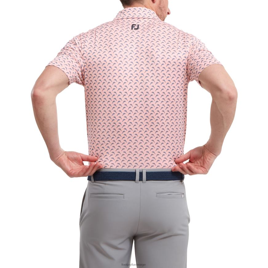 rosa-grå hoppende delfiner trykker Lisle R6P2F902 rosa-grå Footjoy