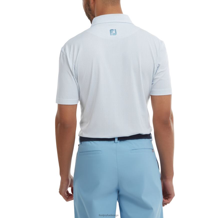 sikk-sakk-trykk lisle hvit-blå R6P2F112 hvit-blå Footjoy