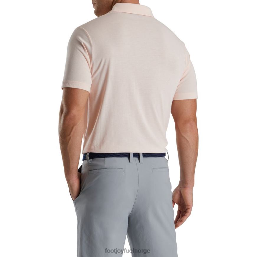 skallrosa atletisk passform solid jersey selvkrage R6P2F1887 skall rosa Footjoy
