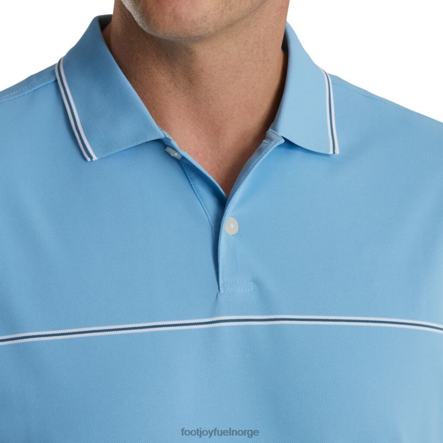 skumringsblå små detaljer stretch pique strikket krage R6P2F1835 skumringsblå Footjoy