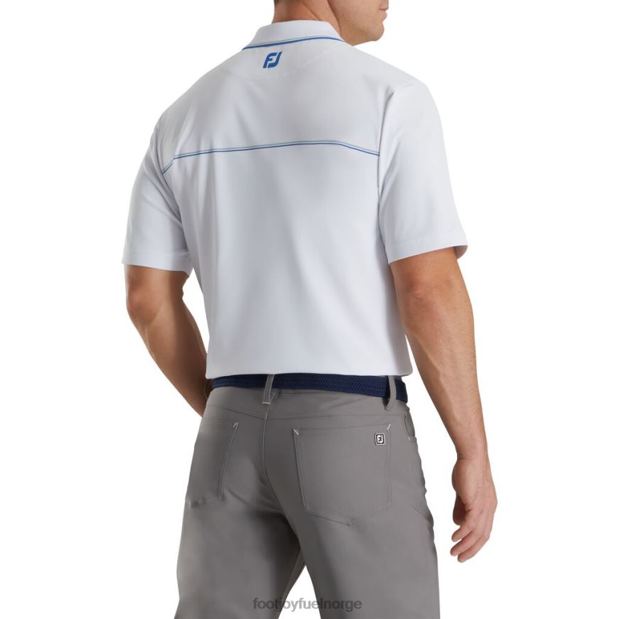små detaljer stretch pique strikket krage hvit R6P2F1834 hvit Footjoy