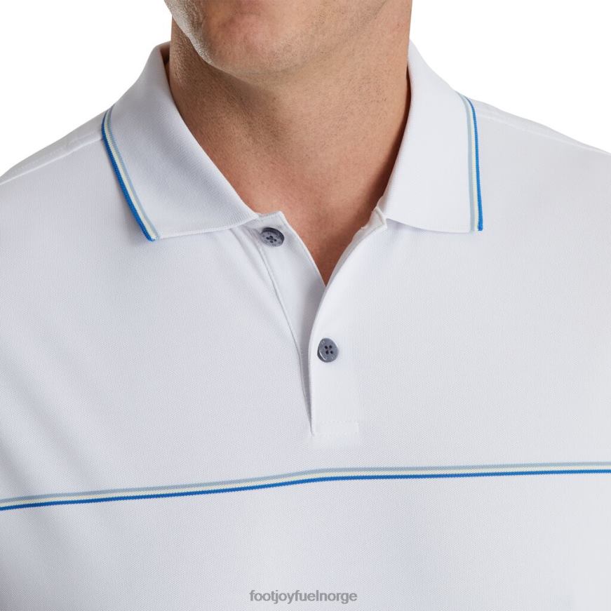 små detaljer stretch pique strikket krage hvit R6P2F1834 hvit Footjoy