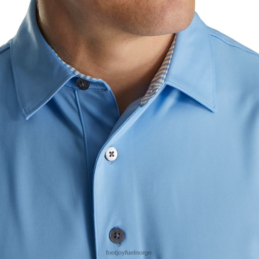 solid lisle self krage lyseblå R6P2F2698 lyse blå Footjoy