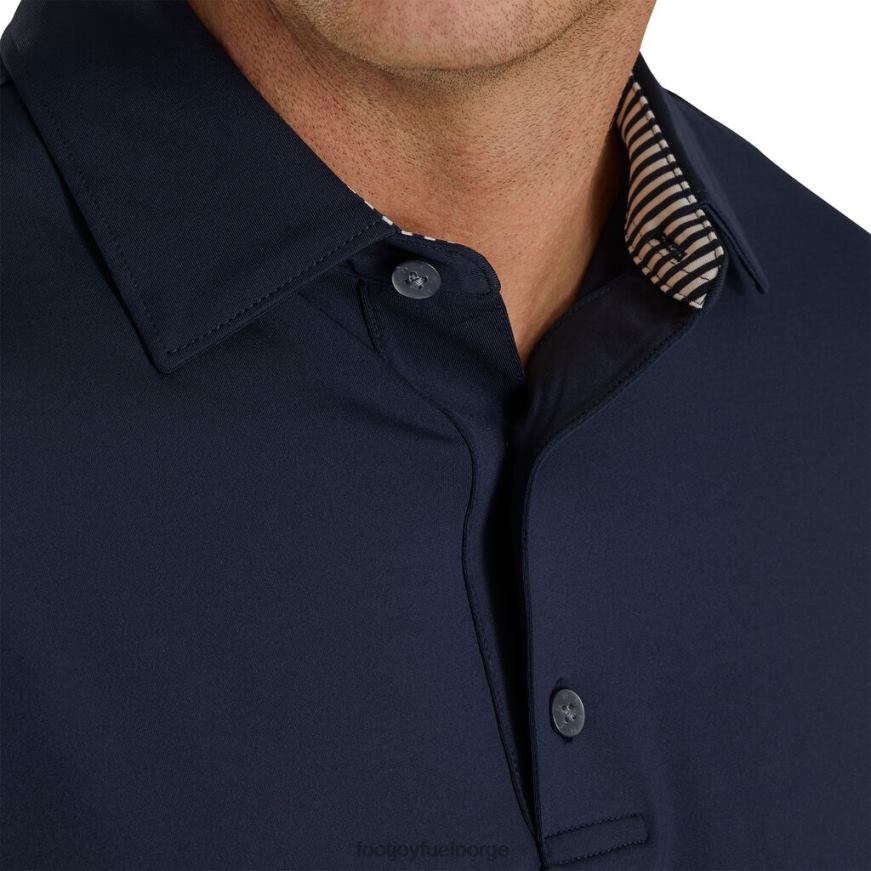 solid lisle self krage marine-hvit R6P2F1816 marine-hvit Footjoy