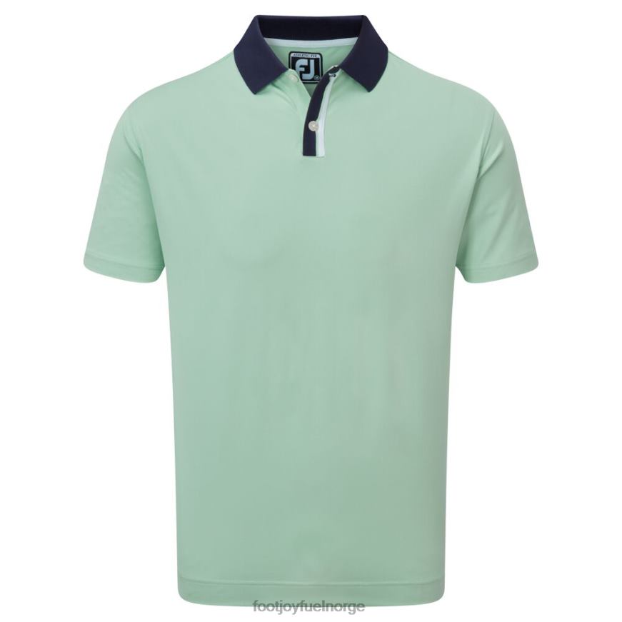 solid med stripe stolpe pique grønn-marine R6P2F951 grønn-marine Footjoy
