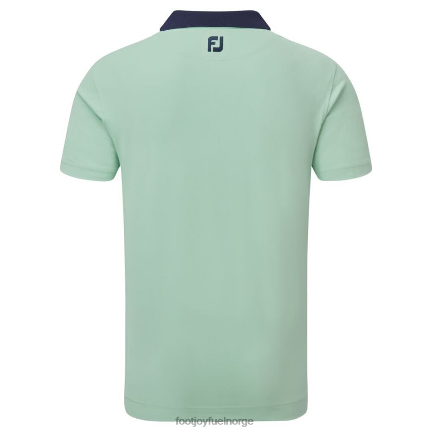 solid med stripe stolpe pique grønn-marine R6P2F951 grønn-marine Footjoy