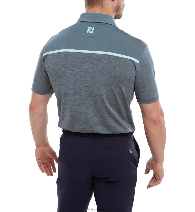 space dye blokk Lisle Bluestone R6P2F87 blåstein Footjoy