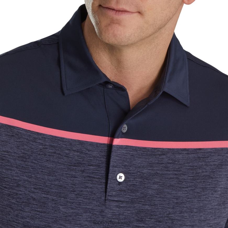 spacedye blokk lisle self krage marine R6P2F2679 marinen Footjoy