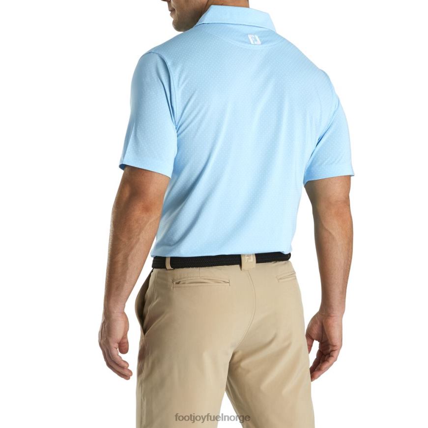 strekk lisle prikkprint selvkrage lyseblå R6P2F1836 lyse blå Footjoy