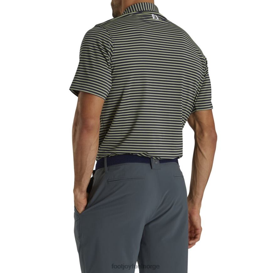 stretch lisle nålestripe marine-lime-hvit R6P2F1856 marine-lime-hvit Footjoy