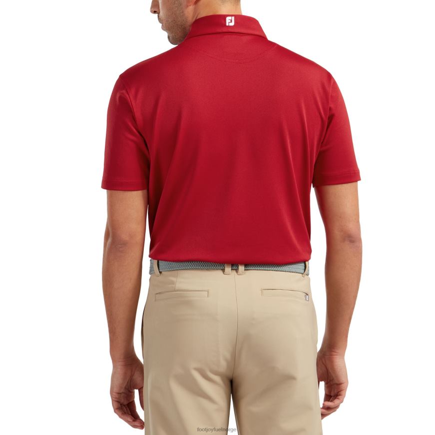 stretch pique ensfarget rød R6P2F893 rød Footjoy