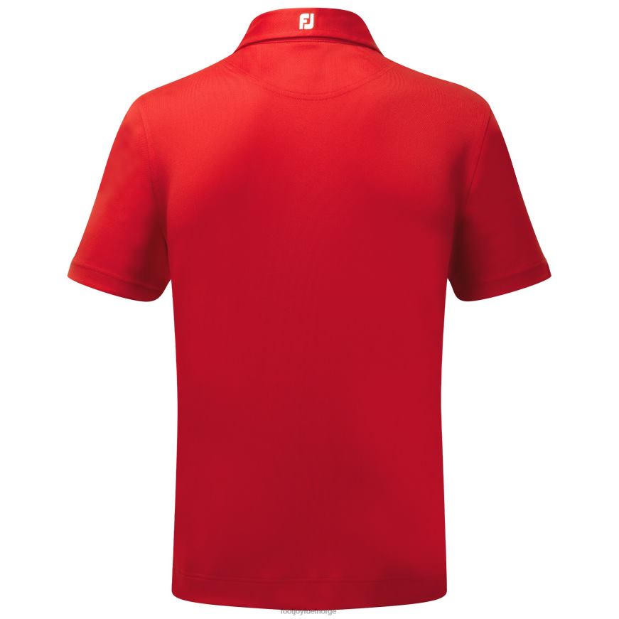 stretch pique ensfarget rød R6P2F893 rød Footjoy