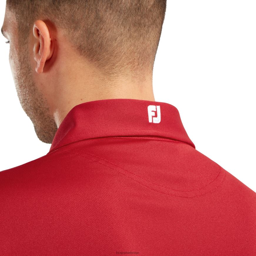 stretch pique ensfarget rød R6P2F893 rød Footjoy