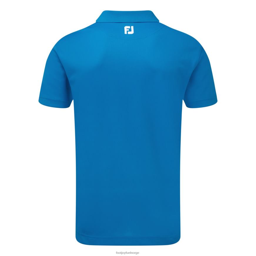stretch pique solid ribbestrikket krage kobolt R6P2F157 kobolt Footjoy