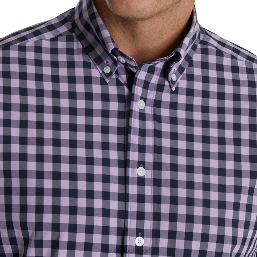 stretch vevd gingham lavendel-marine R6P2F1902 lavendel-marine Footjoy