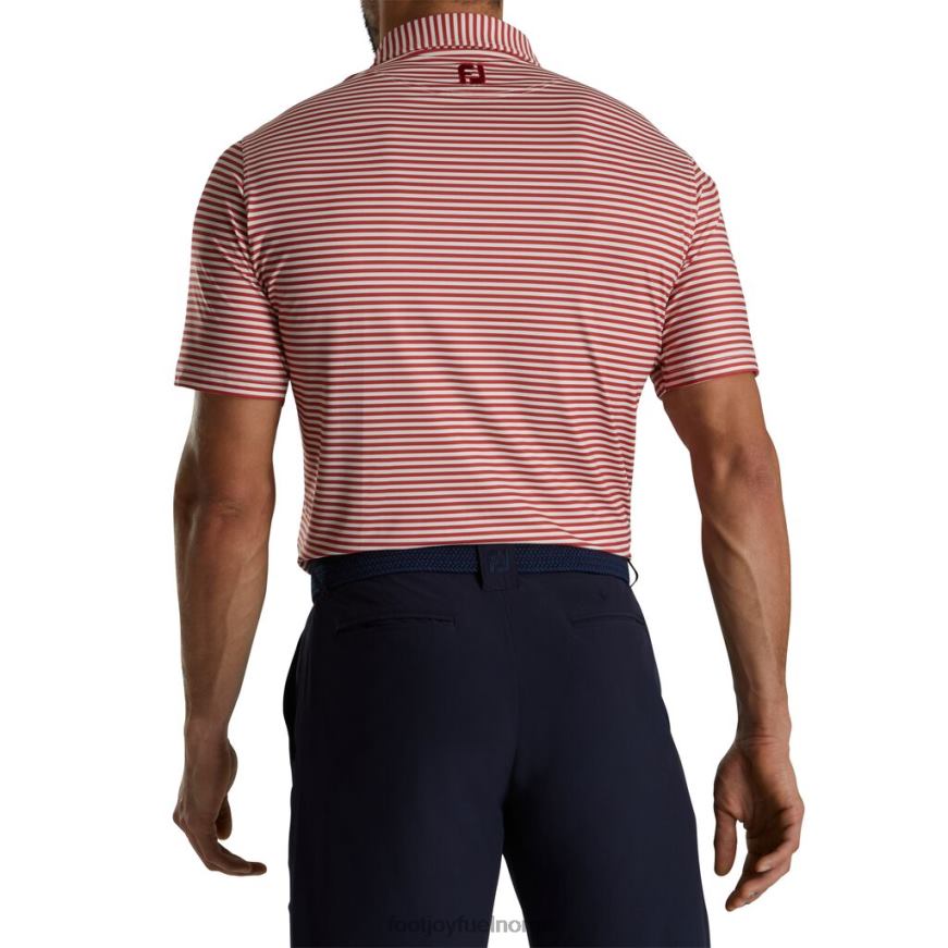 stripe full kjedelig selv krage rød-krem R6P2F1781 rød-krem Footjoy