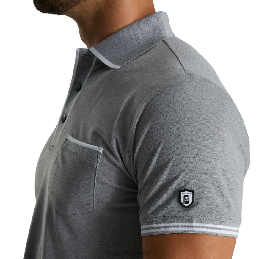tippet pique polo lys gråmelert R6P2F2686 lys gråmelert Footjoy