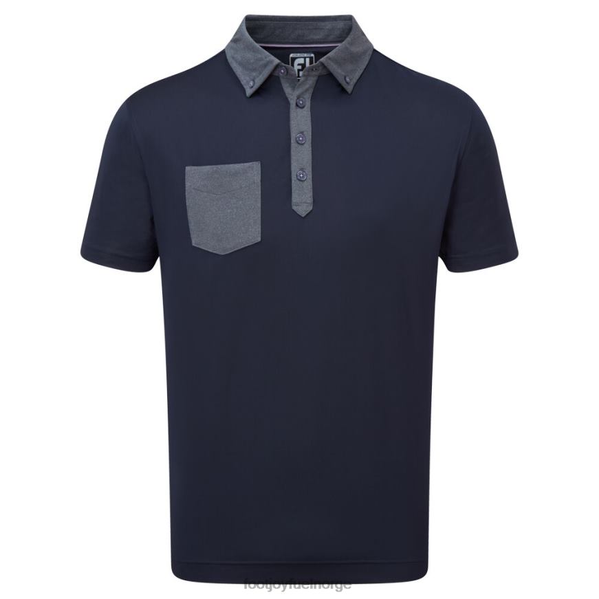 tonal trim solid med lomme lisle marine R6P2F136 marinen Footjoy