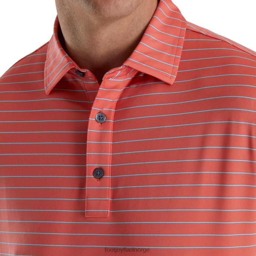 trippel nålestripe lisle selvkrage korall R6P2F1843 korall Footjoy